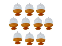 MINI CUPULA E TACA 5 EM 1 LARANJA (C/10) 002398