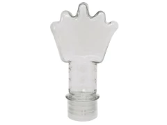 TUBETE COROA COM TAMPA TRANSPARENTE COM 10UNID