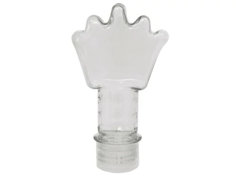 TUBETE COROA COM TAMPA TRANSPARENTE COM 10UNID