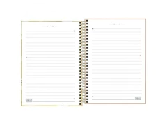 CADERNO ESPIRAL CAPA DURA 1/4 HONEY BEE 80FLS
