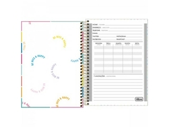 CADERNETA ESPIRAL CD 1/8 BE NICE 80FLS CAPAS SORTIDAS - loja online
