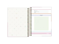 CADERNETA ESPIRAL PEQUENA 1/8 HAPPY 80FLS CAPA SORTIDA - loja online