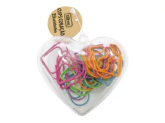 CLIPS CORAÇÃO CORES SORTIDAS 20 UNIDADES - comprar online
