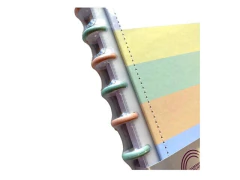 CADERNO INTELIGENTE MEDIO 19X25,5CM ARCO-IRIS PASTEL 80FLS - Papelaria Visão