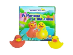 LIVRO INFANTIL AVENTURAS NO BANHO: PATINHA E A SUA AMIGA - loja online