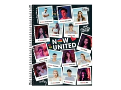 CADERNO DE 01 MATERIA NOW UNITED 80F CAPA DURA CAPAS SORTIDAS