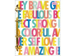 CADERNO ARGOLADO CARTONADO COLEGIAL BE NICE 160FLS