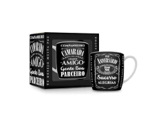 CANECA PORCELANA URBAN 360ML - FELIZ ANIVERSARIO AMI - comprar online