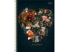 CADERNO DE 1 MATERIA FEMININO LOVELAND 80FLS CAPAS SORTIDAS - Papelaria Visão