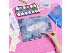 AQUARELA 12 CORES METALICAS ESTOJO LEOARTE 72305 - Papelaria Visão