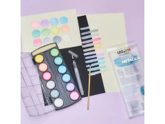 Imagem do AQUARELA 12 CORES METALICAS ESTOJO LEOARTE 72305