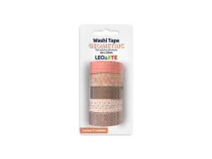 WASHI TAPE GEOMETRIC 15MMX5M 5 UND LEOARTE 79803 - comprar online