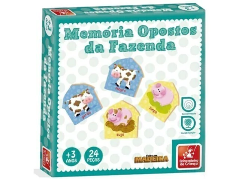 JOGO DA MEMORIA OPOSTOS FAZENDA 9725