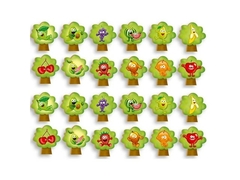 JOGO DA MEMORIA FRUTAS 24PCS MADEIRA 9770 na internet