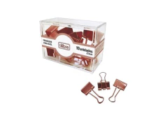 PRENDEDOR DE PAPEL 25MM DOURADO ROSE na internet