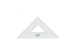ESQUADRO ACRILICO 2M/M S/GRAV. 45 26CM 2526 - comprar online