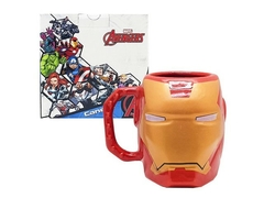 CANECA FORMATO 3D 400ML IRON MAN- HOMEM DE FERRO - Papelaria Visão
