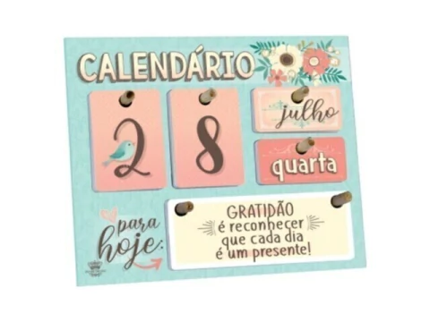 CALENDARIO PERMANENTE DE MESA PARA HOJE, GRATIDÃO... - comprar online