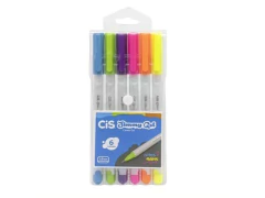 CANETA JIMMY GEL ESTOJO C/6 CORES NEON - comprar online