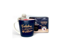 CANECA 350ML COM INFUSOR PARA CHA CELEBRE AS PEQUENAS VITORIAS - comprar online