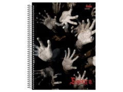 CADERNO DE 10 MATERIAS 200F SINISTROCAPA SORTIDAS - loja online