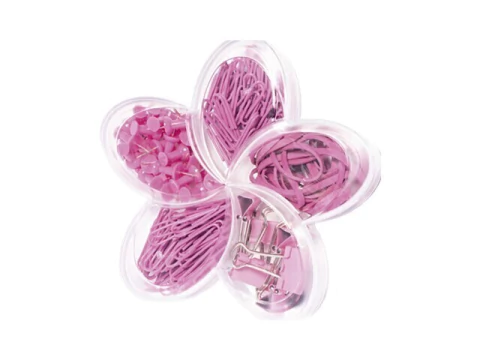 FLOR DE LOTUS PINK SET (BINDER,PERCEVEJOS,CLIPS E ELASTICOS) - comprar online