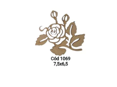 APLIQUE DE ROSA 7,5X6,5 1069 - comprar online