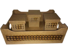 BANDEJA 3 POTES PEROLA 32X25X11 916 - comprar online