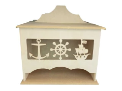 PORTA FRALDA MARINHEIRO MDF CRU 17X28X31CM 957