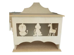 PORTA FRALDA SAFARI MDF CRU 17X28X31CM 842