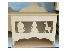 PORTA FRALDA SAFARI MDF CRU 17X28X31CM 842 - comprar online