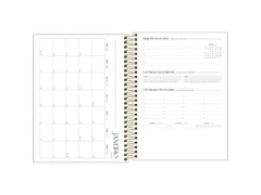 AGENDA 2026 ESPIRAL VANILLA M7 CAPAS SORTIDAS 17,7X24CM - loja online