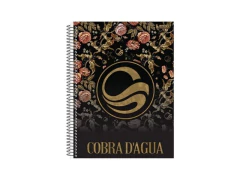 CADERNO DE 10 MATERIAS 200F COBRA DAGUA FEMININO CAPA SORTIDAS - Papelaria Visão