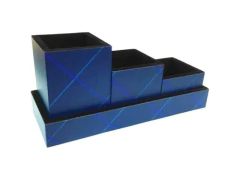 ORGANIZADOR DE MESA SLIM QUADRICULADO MARMORE AZ 232X83X75MM