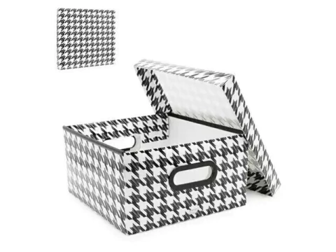 CAIXA ORGANIZADORA GRANDE PIED DE POULE 35X35X16CM - comprar online
