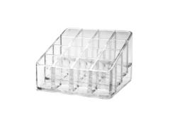 ORGANIZADOR DE COSMETICOS COMPACTO C/16 DIVISORIAS CRISTAL - comprar online