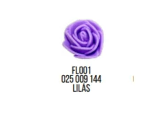 FLOR EM EVA COR LILAS C/ 12 UNID FLOR ARTE LARG 3,6 CM FL001-036 009 - comprar online