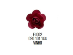 FLOR EM PAPEL - C/12 UNID COR VINHO FLOR ARTE LARG 2,0 CM FL002-020 101 - comprar online