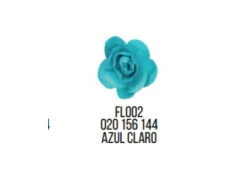 FLOR EM PAPEL - C/12 UNID COR AZUL CLARO FLOR ARTE LARG 2,0 CM FL002-020 156 - comprar online