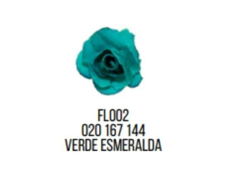 FLOR EM PAPEL - C/12 UNID COR VERDE ESMERALDA FLOR ARTE LARG 2,0 CM FL002-020 167 - comprar online
