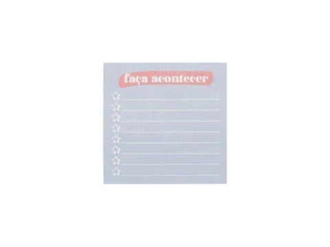 BLOCO ADESIVO GOOD VIBES AZUL 76MMX76MM 100F - comprar online