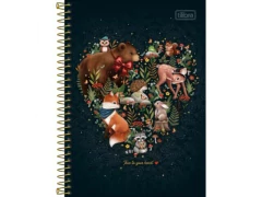 CADERNO ESPIRAL PEQUENO 1/4 CAPA DURA LOVELAND 80FLS - comprar online