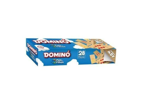 JOGO DOMINO EM MADEIRA MDF - PAIS E FILHOS na internet