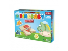JOGO-QUEBRA CABECA BLOCOS DINO BABY MADEIRA 4 PCS PAIS E FILHOS - comprar online