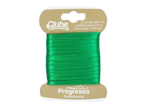 FITA CETIM DUPLO T900/000 4MM COR 217 VERDE BANDEIRA CTL 10 - comprar online