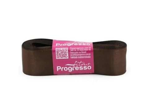 FITA CETIM SIMPLES CF007 30MM COR 340 MARROM CAFE PECA 10 ME - comprar online