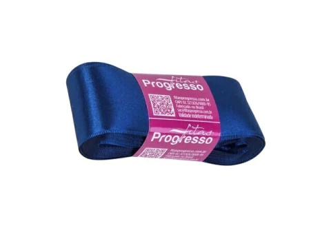 FITA CETIM SIMPLES CF009 38MM COR 215 AZUL MARINHO PECA 10 M - comprar online