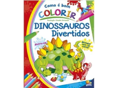 LIVRO INFANTIL COMO E BOM COLORIR! DINOSSAUROS DIVERTIDOS - comprar online