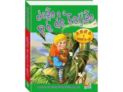 LIVRO INFANTIL CONTOS DE FADA DIVERTIDOS EM 3D: JOAO E O PE DE FEIJAO - comprar online