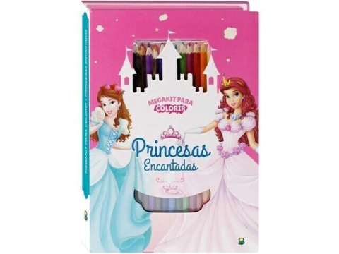MEGAKIT PARA COLORIR PRINCESAS ENCANTADAS - comprar online